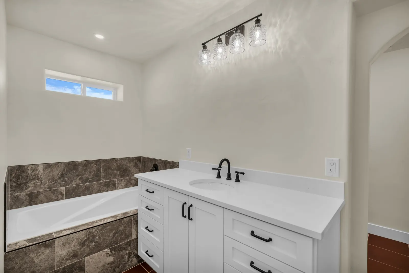 Bathroom in a full home remodel by Prestigious Home Builders
