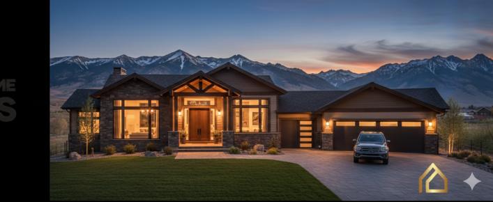 Editorial illustration of a home; not verified Prestigious project photography