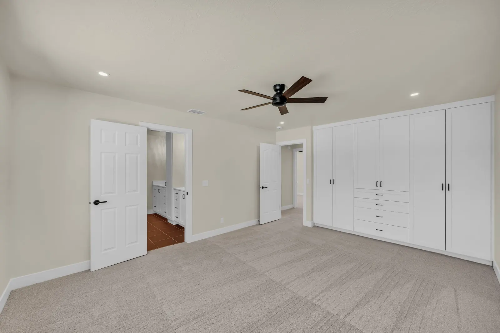 Bedroom in a full home remodel by Prestigious Home Builders