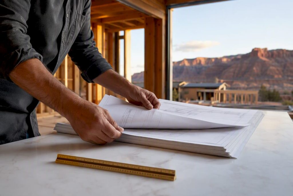Conceptual utah home building permits: local applications, fees and inspections illustration