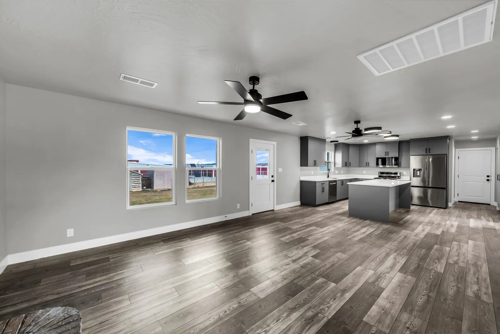 Living Room in a full interior remodel by Prestigious Home Builders