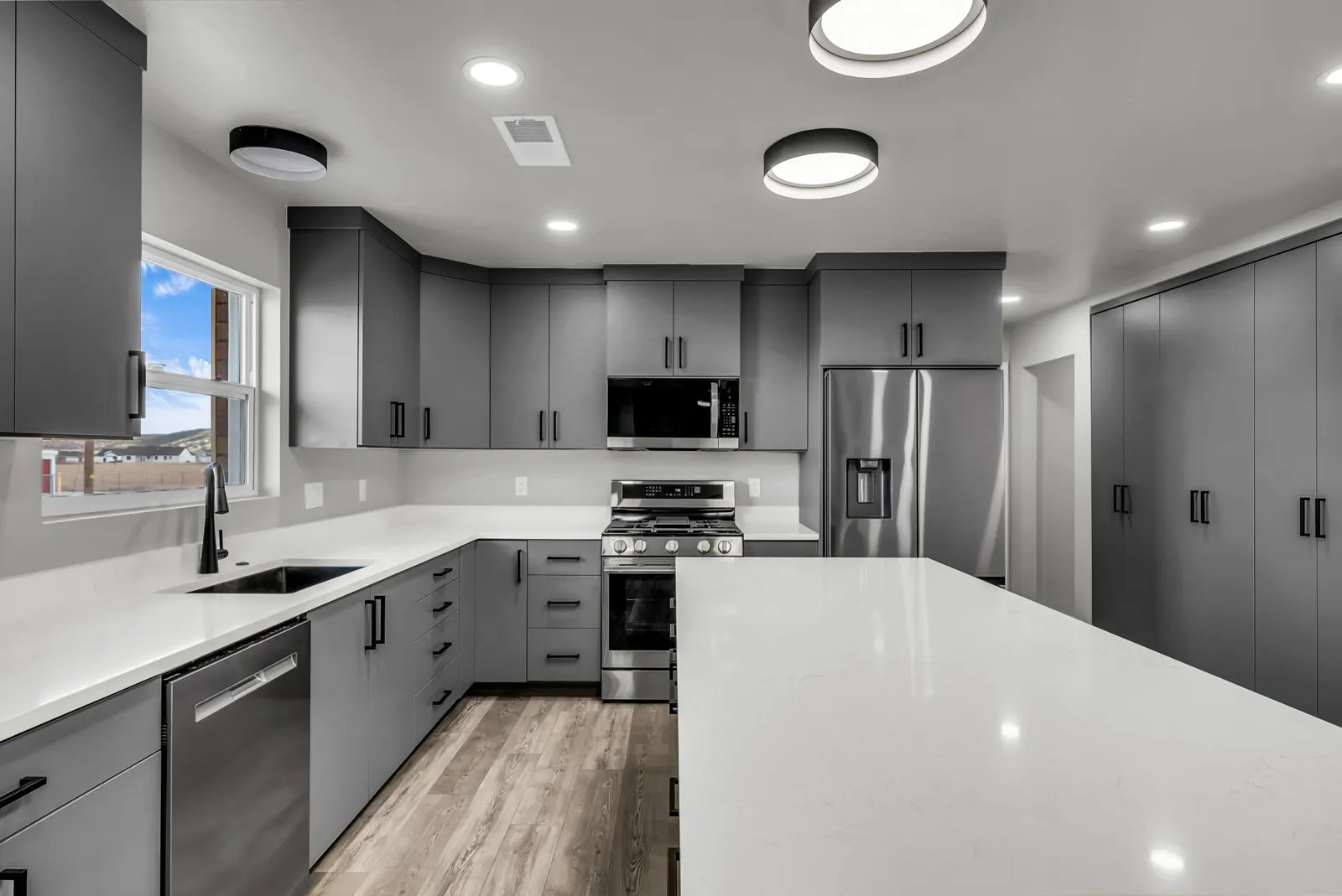 Kitchen in a full interior remodel by Prestigious Home Builders