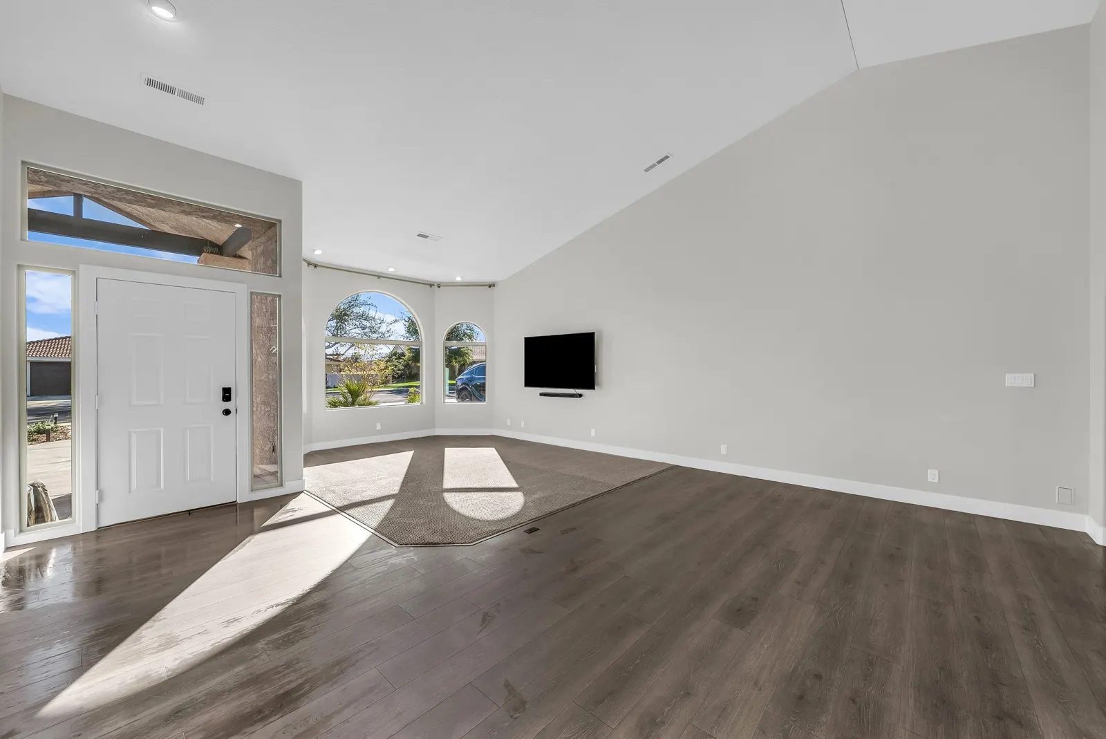 Living Room in a full interior remodel by Prestigious Home Builders