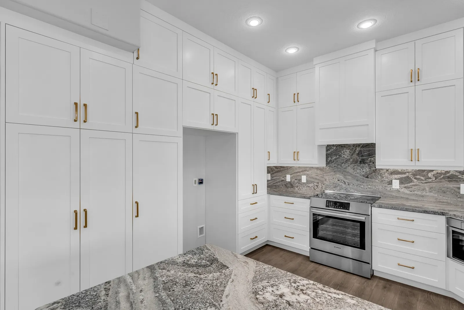 Kitchen in a full interior remodel by Prestigious Home Builders