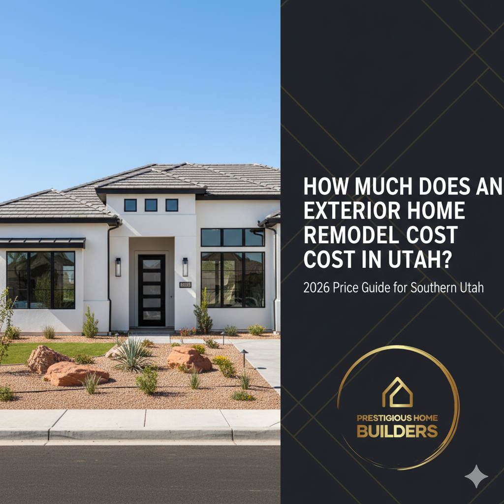 Exterior home remodeling editorial illustration