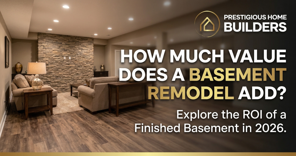 How much value does a basement remodel add? title graphic